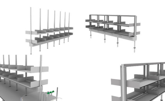 Adjustable Reagent Laboratory Shelving