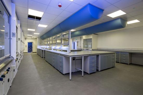 commercial research laboratory install