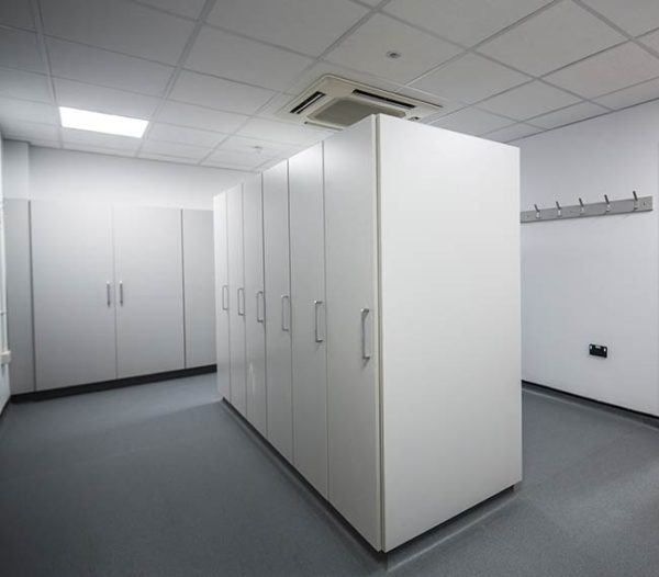 tall laboratory storage units