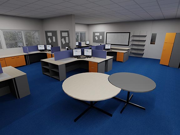 office 3D layout
