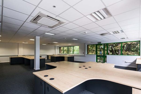 large open plan office
