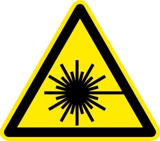 Laser Beam Hazard Safety Symbol