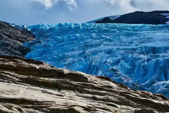 Svartisen Glacier in the year 2018
