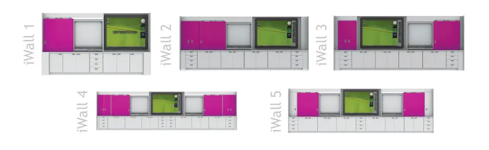 iwall storage wall configurations