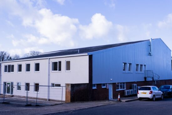 external new cladding to finish outside of building