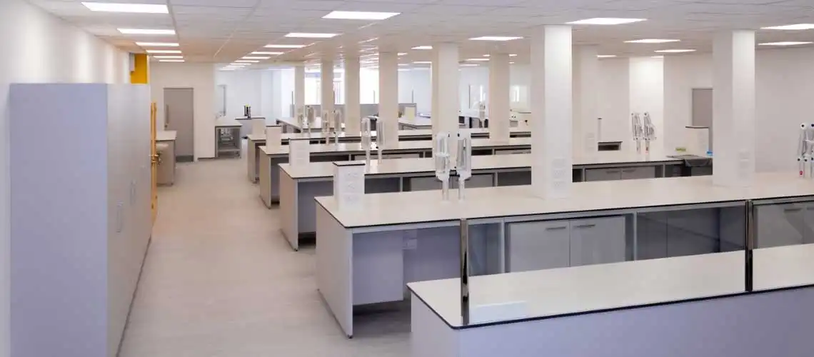 lab furniture installation for intertek