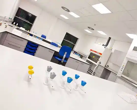 laboratory furniture install by interfocus for water company
