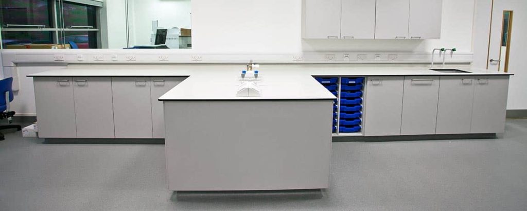 laboratory worktops | Trespa | Velstone | Iroko | Lab 20